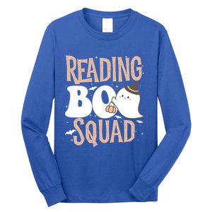 Funny Cute Halloween Reading Boo Squad Costume Teacher Great Gift Long Sleeve Shirt