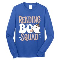 Funny Cute Halloween Reading Boo Squad Costume Teacher Great Gift Long Sleeve Shirt