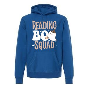 Funny Cute Halloween Reading Boo Squad Costume Teacher Great Gift Premium Hoodie