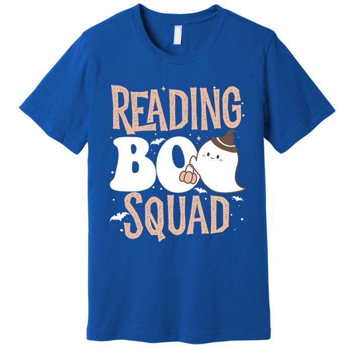 Funny Cute Halloween Reading Boo Squad Costume Teacher Great Gift Premium T-Shirt