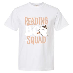 Funny Cute Halloween Reading Boo Squad Costume Teacher Great Gift Garment-Dyed Heavyweight T-Shirt