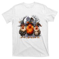 Funny Chicken Halloween Costume Spooky Season Chickens Witch T-Shirt