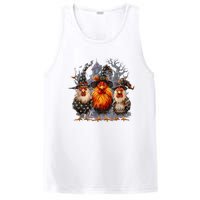 Funny Chicken Halloween Costume Spooky Season Chickens Witch PosiCharge Competitor Tank