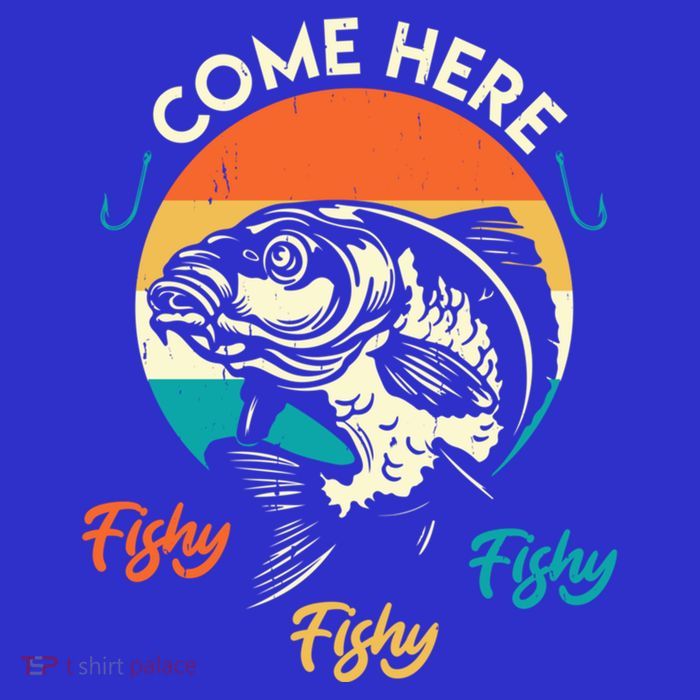 Fisher Come Here Fish Y Fishy Fishy Funny Fishing Gift Kids T-Shirt