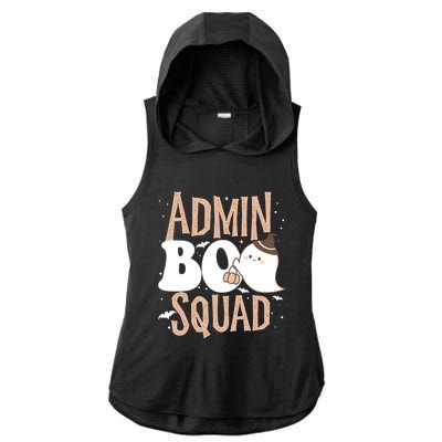 Funny Cute Halloween School Admin Boo Squad Costume Cute Gift Ladies PosiCharge Tri-Blend Wicking Draft Hoodie Tank