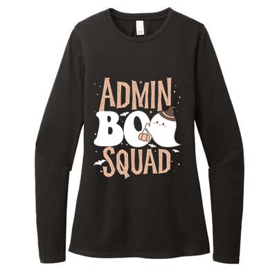 Funny Cute Halloween School Admin Boo Squad Costume Cute Gift Womens CVC Long Sleeve Shirt