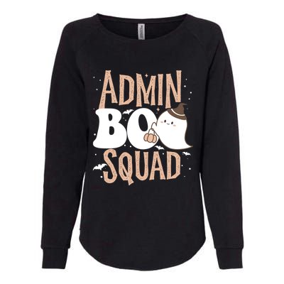 Funny Cute Halloween School Admin Boo Squad Costume Cute Gift Womens California Wash Sweatshirt