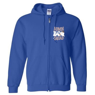 Funny Cute Halloween School Admin Boo Squad Costume Cute Gift Full Zip Hoodie