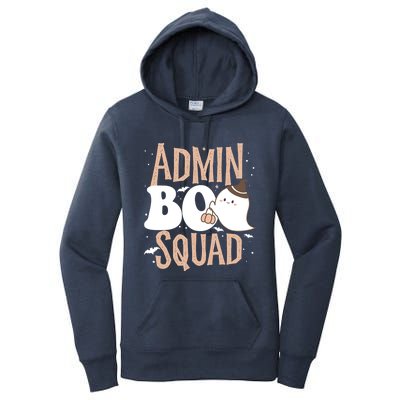 Funny Cute Halloween School Admin Boo Squad Costume Cute Gift Women's Pullover Hoodie