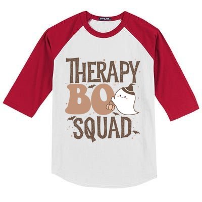 Funny Cute Halloween Specialist Boo Squad Costume Teacher Gift Kids Colorblock Raglan Jersey