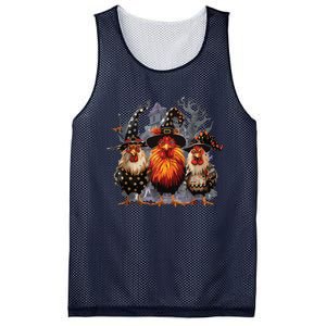 Funny Chicken Halloween Costume Spooky Season Chickens Witch Mesh Reversible Basketball Jersey Tank