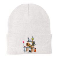 Funny Cat Horror Movies Cute Halloween Knit Cap Winter Beanie