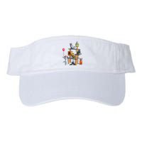 Funny Cat Horror Movies Cute Halloween Valucap Bio-Washed Visor