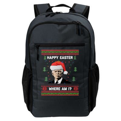 Funny Christmas Happy Easter Where Am I Joe Biden Meaningful Gift Daily Commute Backpack