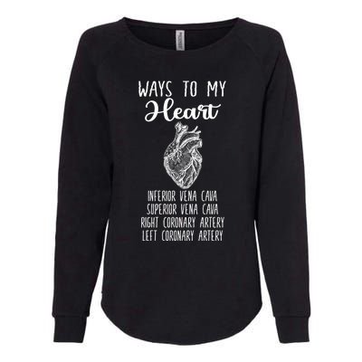 Funny Cardiology Heart Cardiologist Gift Medical Student Cute Gift Womens California Wash Sweatshirt