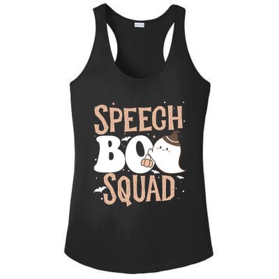 Funny Cute Halloween Speech Boo Squad Costume Teacher Cute Gift Ladies PosiCharge Competitor Racerback Tank