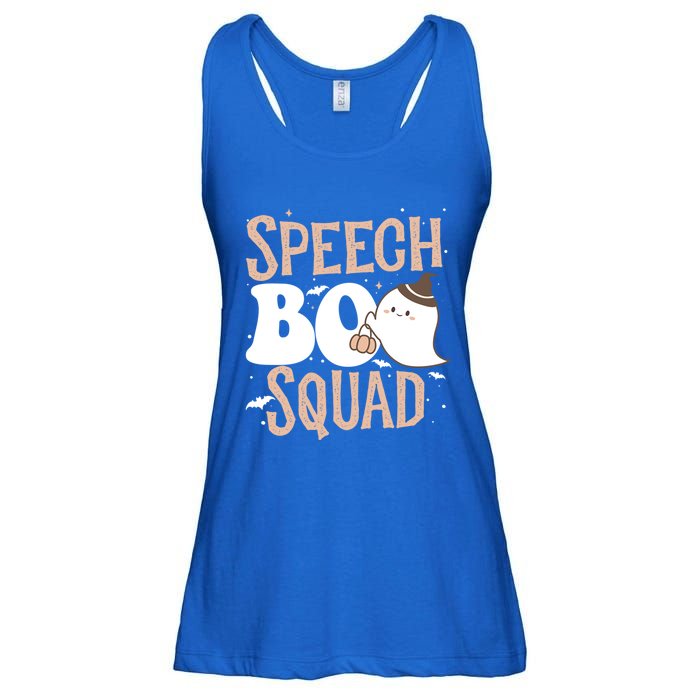 Funny Cute Halloween Speech Boo Squad Costume Teacher Cute Gift Ladies Essential Flowy Tank