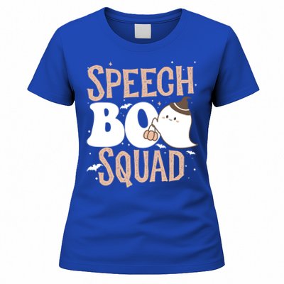 Funny Cute Halloween Speech Boo Squad Costume Teacher Cute Gift Women's T-Shirt