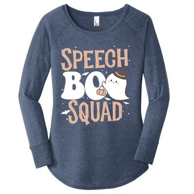 Funny Cute Halloween Speech Boo Squad Costume Teacher Cute Gift Women's Perfect Tri Tunic Long Sleeve Shirt