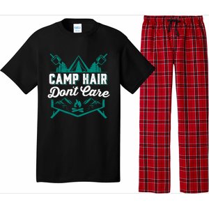 Funny Camp Hair Dont Care Design Gift Pajama Set