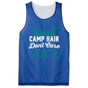 Funny Camp Hair Dont Care Design Gift Mesh Reversible Basketball Jersey Tank