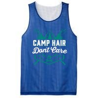 Funny Camp Hair Dont Care Design Gift Mesh Reversible Basketball Jersey Tank