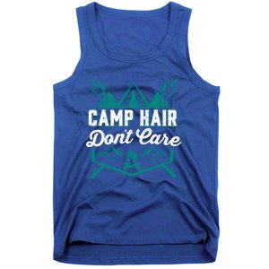 Funny Camp Hair Dont Care Design Gift Tank Top