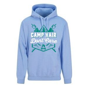 Funny Camp Hair Dont Care Design Gift Unisex Surf Hoodie