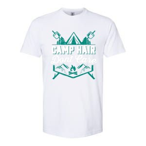 Funny Camp Hair Dont Care Design Gift Softstyle CVC T-Shirt