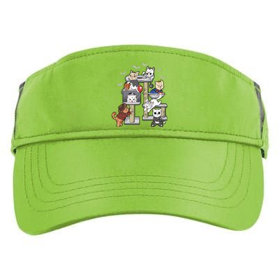 Funny Cat Horror Movies Cute Halloween Cat Lovers Matching Adult Drive Performance Visor