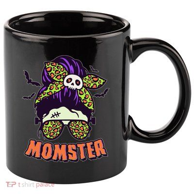 Funny Cute Halloween Momster 11oz C Handle Ceramic Mug