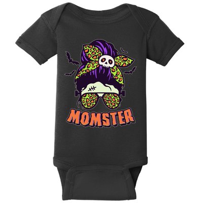 Funny Cute Halloween Momster Baby Bodysuit