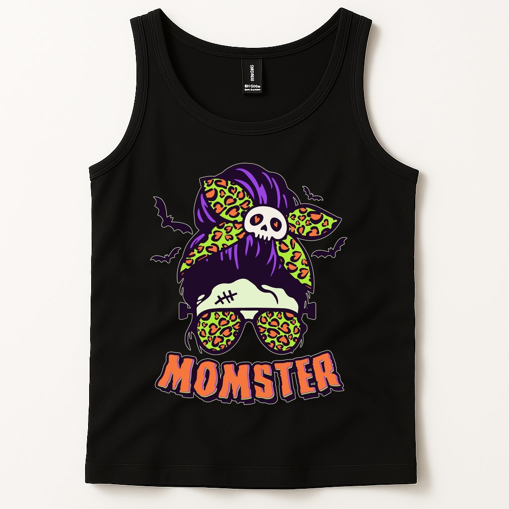 Funny Cute Halloween Momster Tank Top