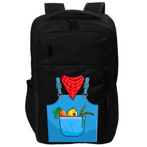 Farmer Costume Halloween Simple Cute Farm Impact Tech Backpack