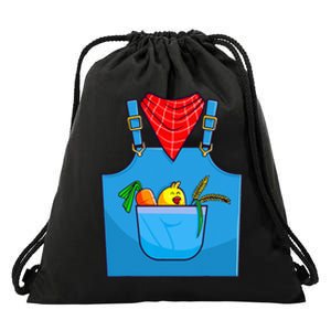 Farmer Costume Halloween Simple Cute Farm Drawstring Bag