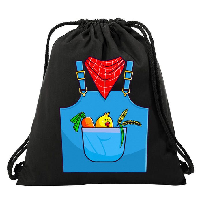 Farmer Costume Halloween Simple Cute Farm Drawstring Bag