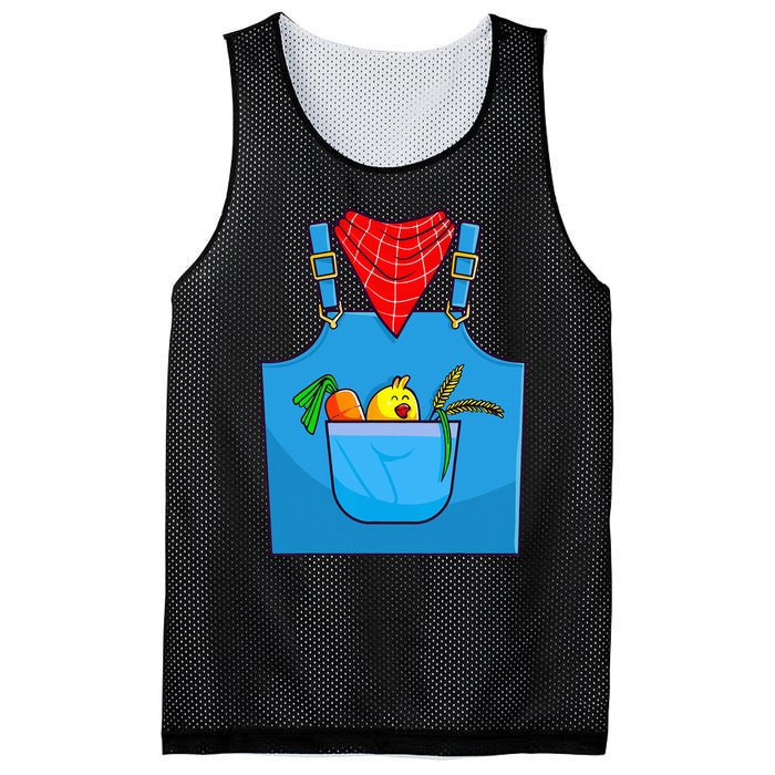 Farmer Costume Halloween Simple Cute Farm Mesh Reversible Basketball Jersey Tank