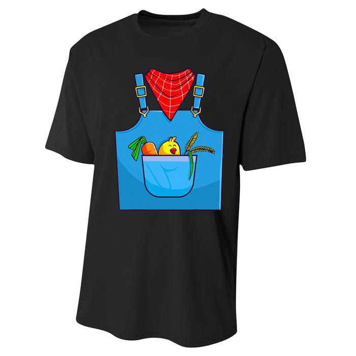 Farmer Costume Halloween Simple Cute Farm Performance Sprint T-Shirt