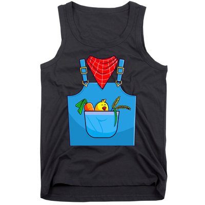 Farmer Costume Halloween Simple Cute Farm Tank Top