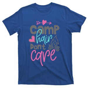 Funny Camp Hair Dont Care Camping Lover Cute Camper Gift T-Shirt