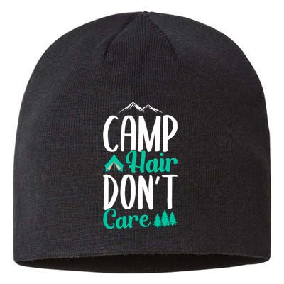 Funny Camp Hair Don't Care Sustainable Beanie