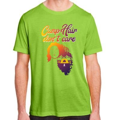 Funny Camp Hair Dont Care Design Love Camping Gift Adult ChromaSoft Performance T-Shirt