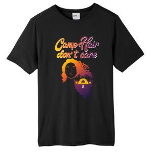 Funny Camp Hair Dont Care Design Love Camping Gift Tall Fusion ChromaSoft Performance T-Shirt