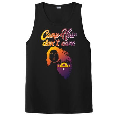 Funny Camp Hair Dont Care Design Love Camping Gift PosiCharge Competitor Tank