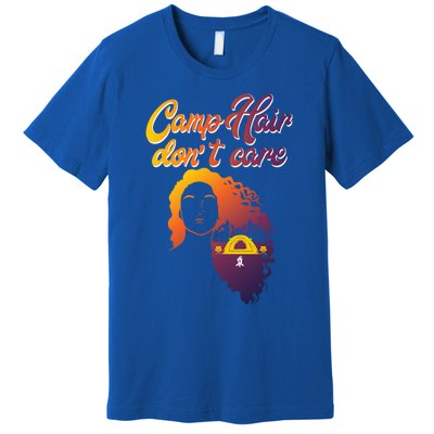 Funny Camp Hair Dont Care Design Love Camping Gift Premium T-Shirt