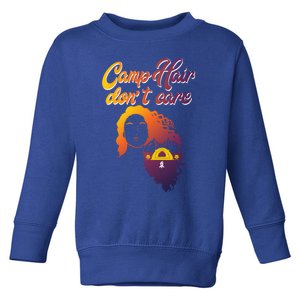 Funny Camp Hair Dont Care Design Love Camping Gift Toddler Sweatshirt