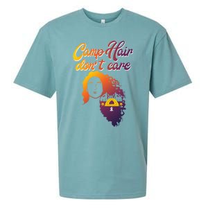 Funny Camp Hair Dont Care Design Love Camping Gift Sueded Cloud Jersey T-Shirt