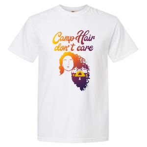 Funny Camp Hair Dont Care Design Love Camping Gift Garment-Dyed Heavyweight T-Shirt