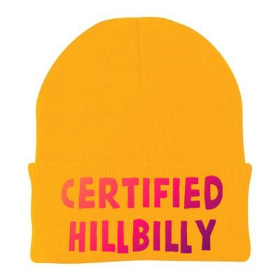 Funny Certified Hillbilly Bumpkin Cracker Rural Redneck Gift Knit Cap Winter Beanie