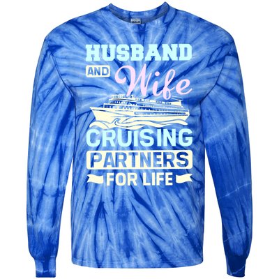 Family Couple Husband And Wife Cruising Partners Gift Tie-Dye Long Sleeve Shirt